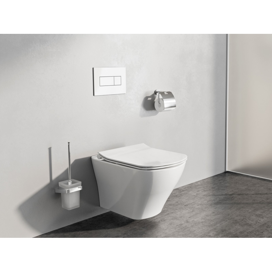 Ravak X01457 - Tipka za ispiranje UNI 24,7x16,5 cm bijela