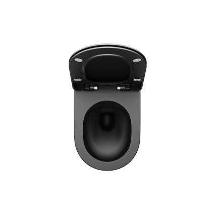 Ravak X01795 - Toaletna daska SoftClose krom crna