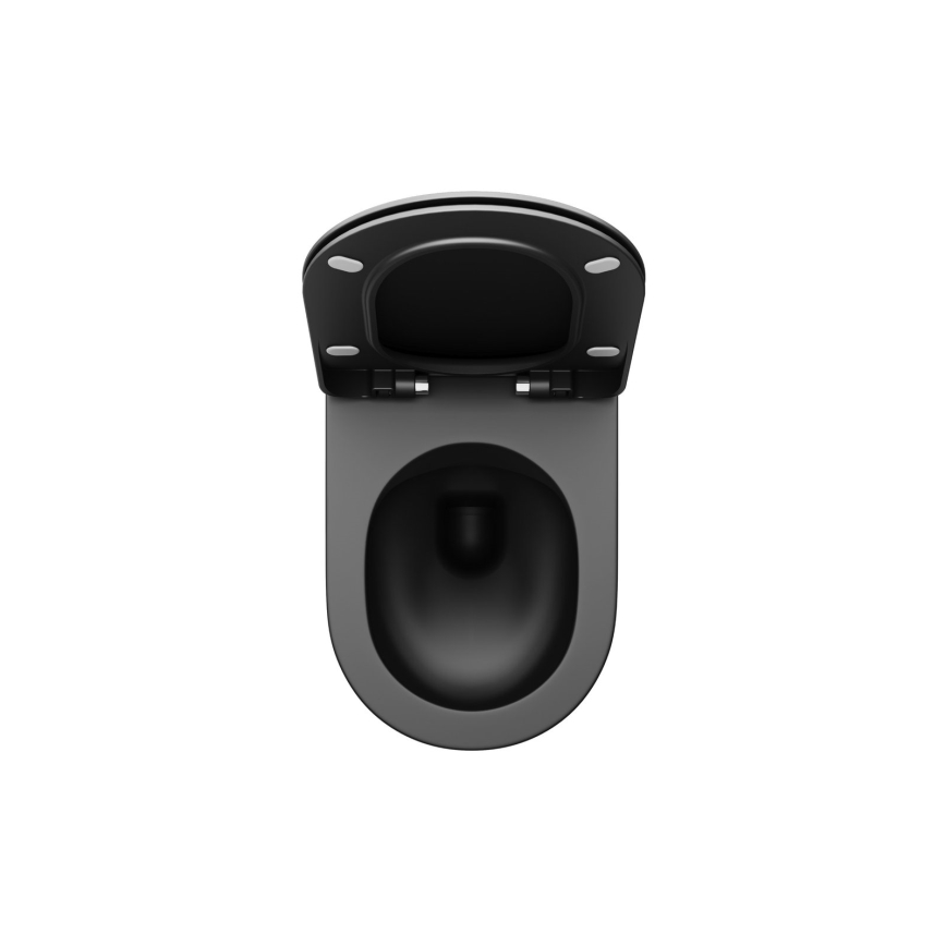 Ravak X01795 - Toaletna daska SoftClose krom crna