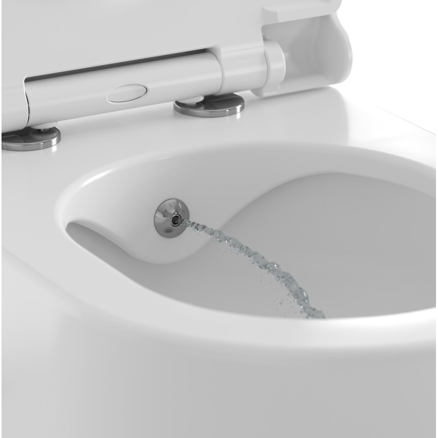 Ravak X01912 - Viseća WC školjka s mlaznicom za bide CHROME, keramika/bijela