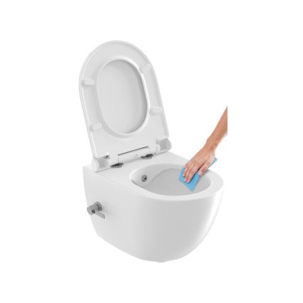 Ravak X01912 - Viseća WC školjka s mlaznicom za bide CHROME, keramika/bijela