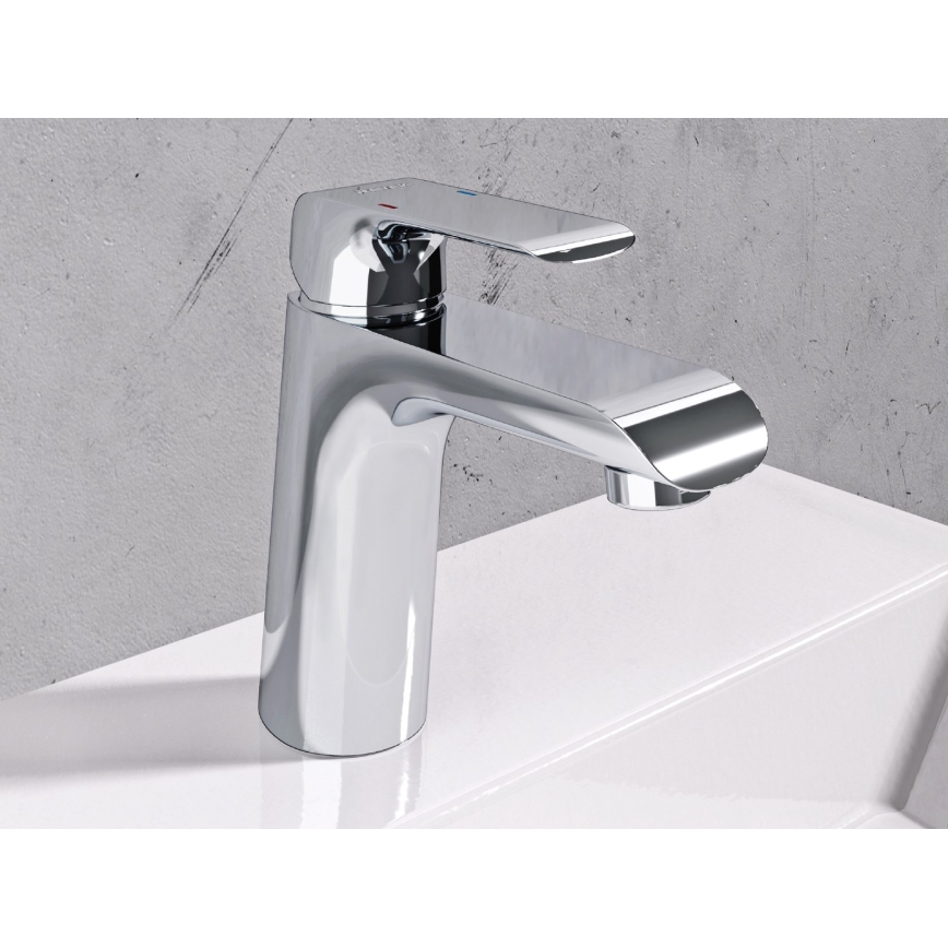 Ravak X070118 - Slavina za umivaonik FLAT 15,1 cm sjajni krom