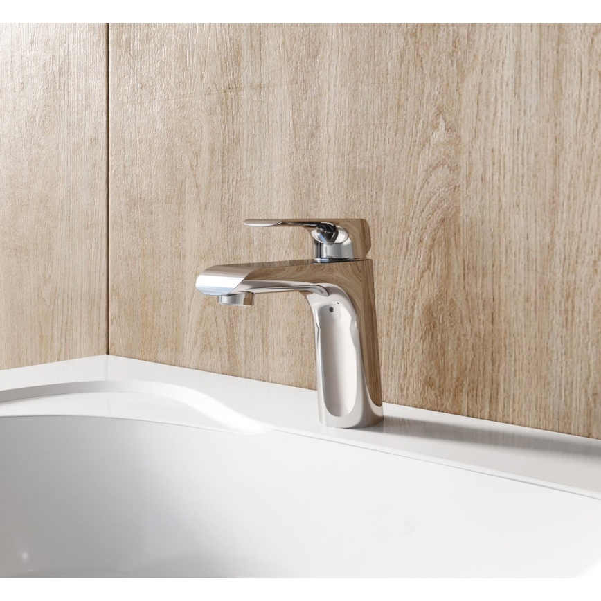 Ravak X070118 - Slavina za umivaonik FLAT 15,1 cm sjajni krom
