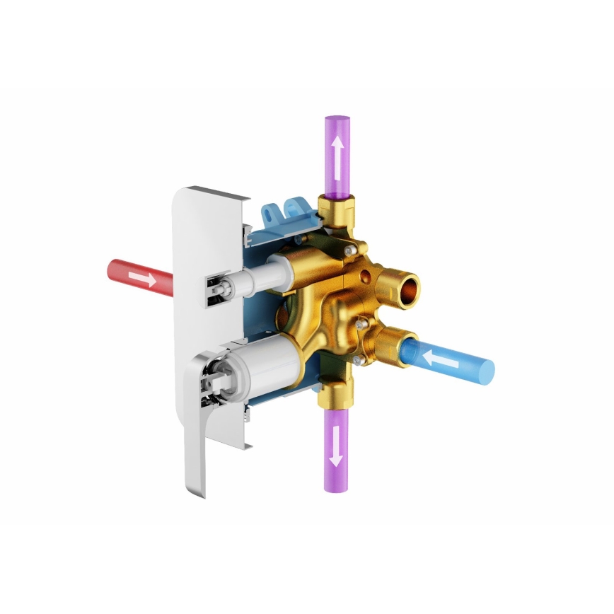 Ravak X070139 - Osnovno tijelo za podžbukne baterije R-BOX VARI 13,9x14,6 cm