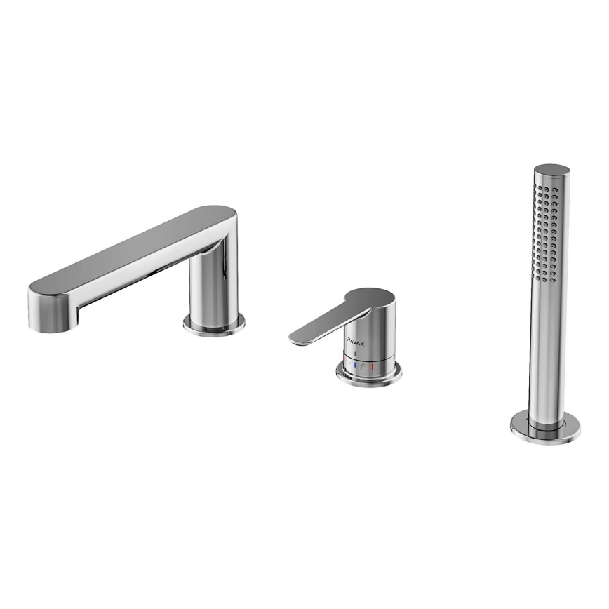Ravak X070142 - Kupaonska miješalica za kadu 3-otvorna PURI polirani krom