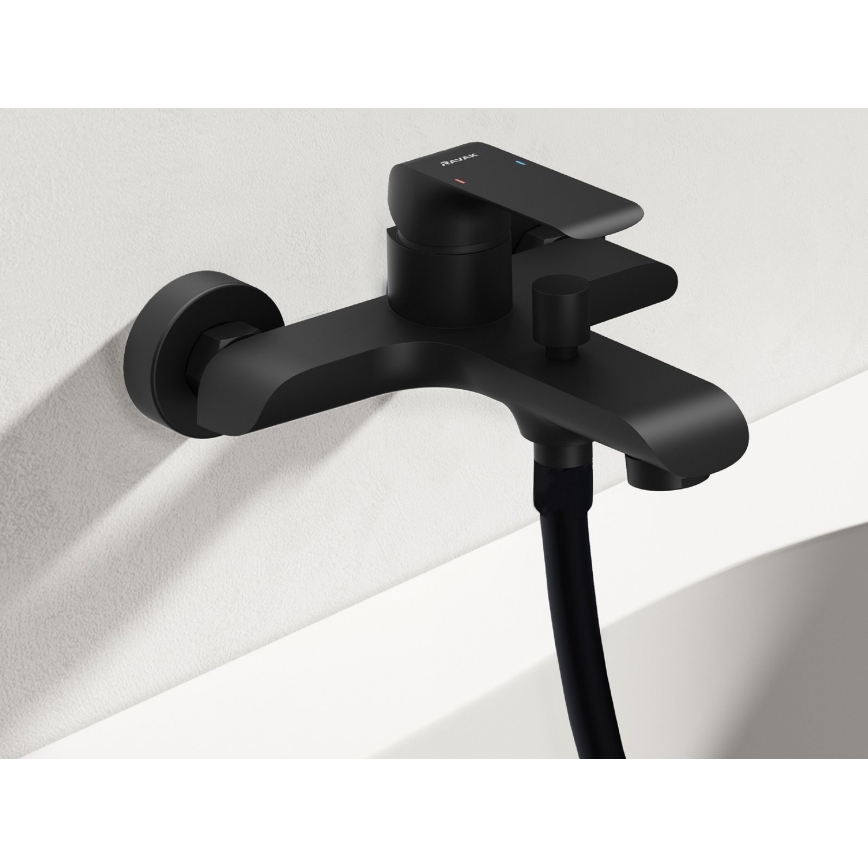 Ravak X070175 - Miješalica za kadu FLAT mat crna