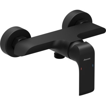 Ravak X070177 - Miješalica za tuš FLAT mat crna