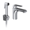 Ravak X070438 - Miješalica za umivaonik s bide tušem FLAT, polirani krom
