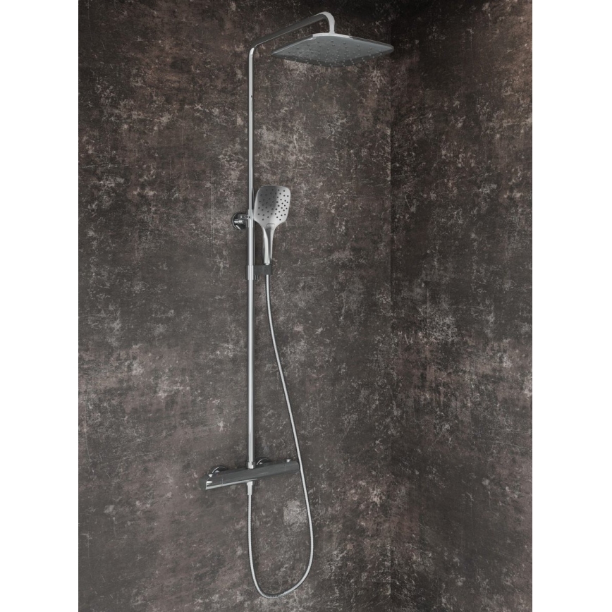 Ravak X070442 - Set za tuširanje s termostatskom baterijom FLAT, sjajni krom