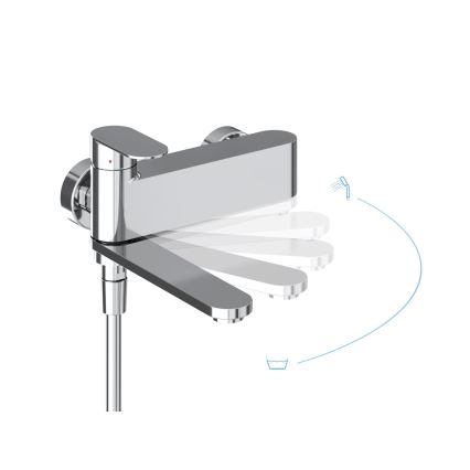 Ravak X070451 - Baterija za kadu CHROME sjajni krom