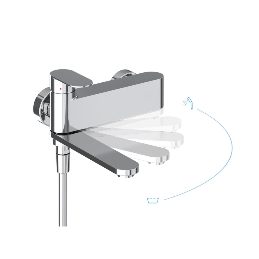 Ravak X070451 - Baterija za kadu CHROME sjajni krom