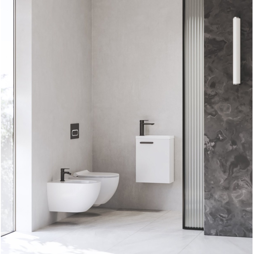 Ravak X070458 - Slavina za umivaonik CHROME 17,7 cm crna