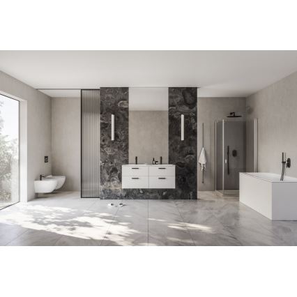 Ravak X070460 - Miješalica za umivaonik CHROME 17,7 cm crna