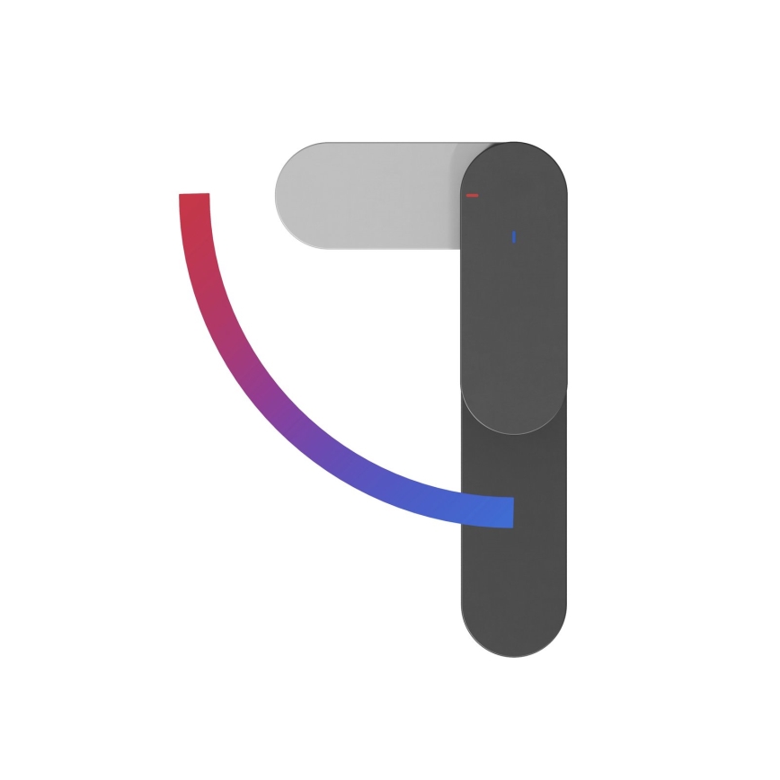 Ravak X070461 - Miješalica za umivaonik CHROME 30 cm crna