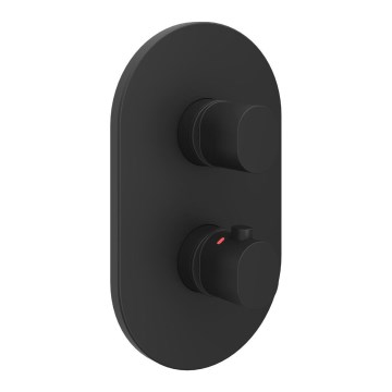 Ravak X070467 - Termostatska miješalica za tuš za podžbuknu ugradnju CHROME crna