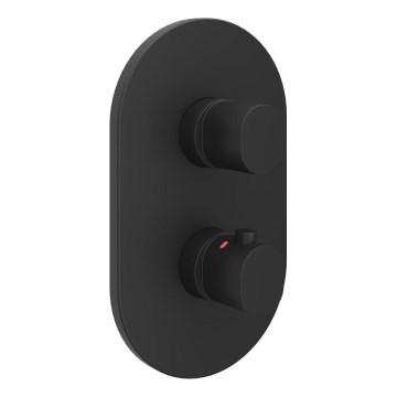 Ravak X070469 - Termostatska tuš miješalica za podžbuknu ugradnju CHROME crna