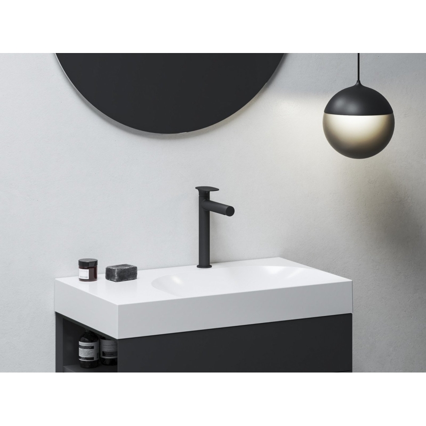 Ravak X070543 - baterija za umivaonik SPRING 25,4 cm crna