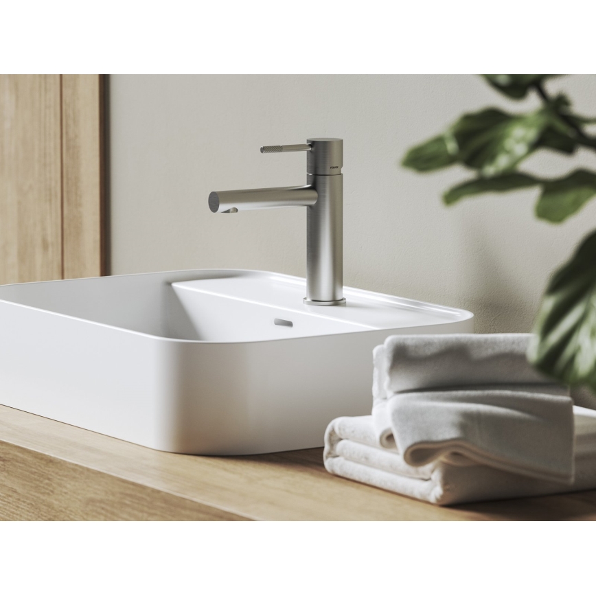 Ravak X070644 - Slavina za umivaonik NOX 19 cm brušeni nehrđajući čelik