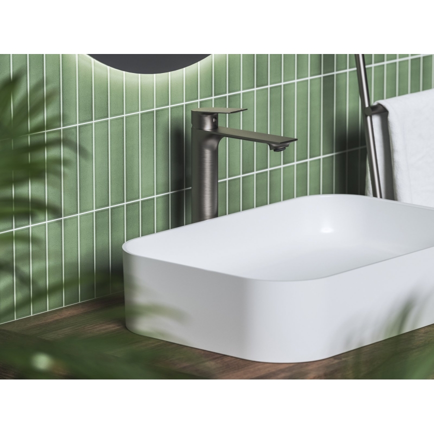 Ravak X070653 - Miješalica za umivaonik PLAN 30 cm brušeni grafit