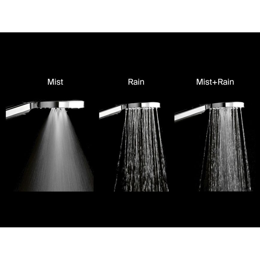 Ravak X07P233 - Ručna tuš ručica s gumbom FLAT, sjajni krom