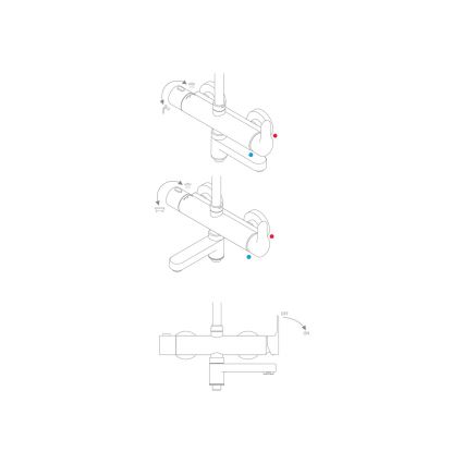 Ravak X07P642 - tuš set s miješalicom, sjajni krom