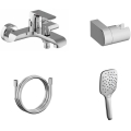Ravak X07S113 - Set za kadu s miješalicom FLAT sjajni krom