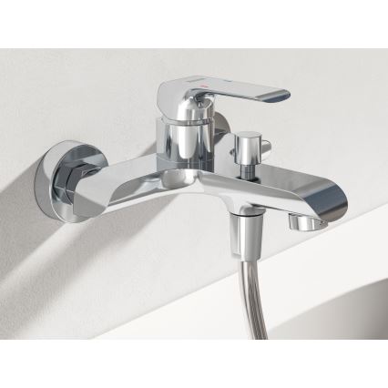 Ravak X07S113 - Set za kadu s miješalicom FLAT sjajni krom