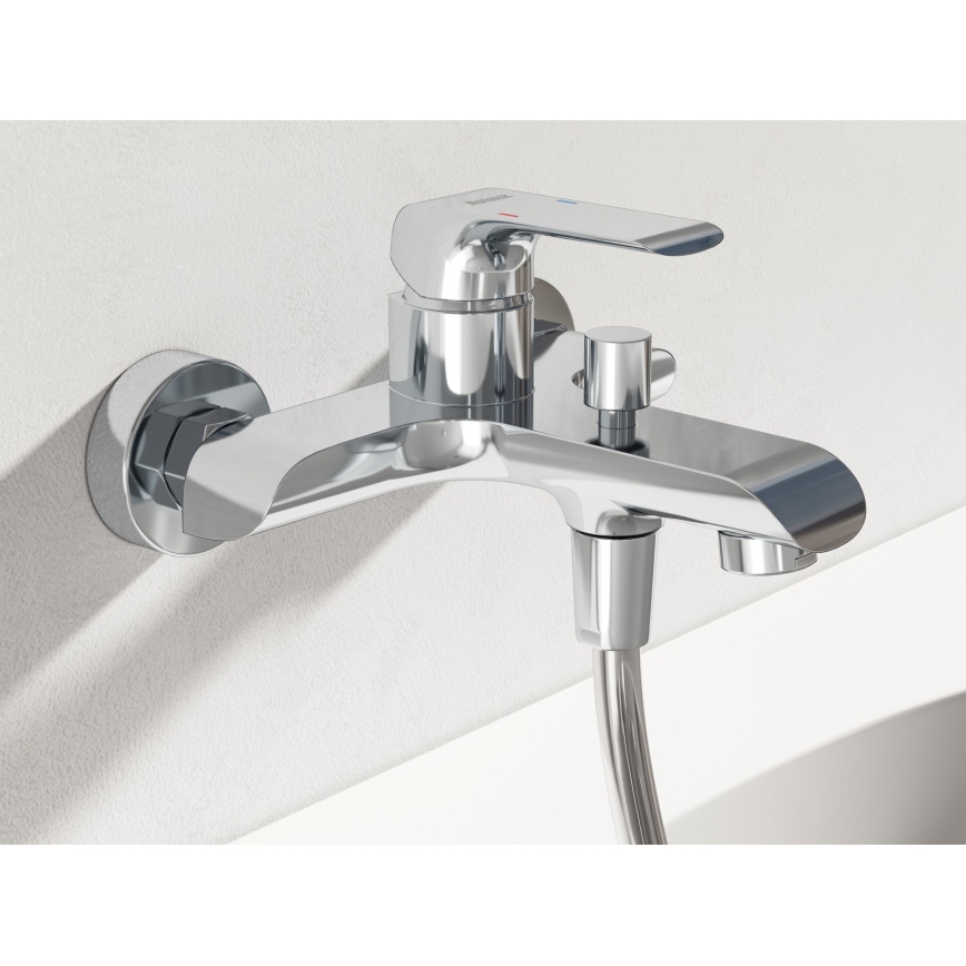 Ravak X07S113 - Set za kadu s miješalicom FLAT sjajni krom