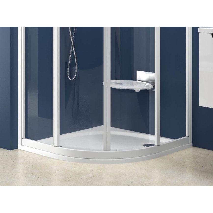 Ravak XA237711010 - Četvrtkružna tuš-kada ELIPSO 90x90 cm bijela