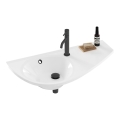 Ravak XJ1P1100000 - Zidni umivaonik AVOCADO 85x45 cm lijevani mramor/bijela