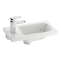 Ravak XJGL1100000 - Zidni umivaonik CHROME 40x22 cm lijevani mramor/bijela
