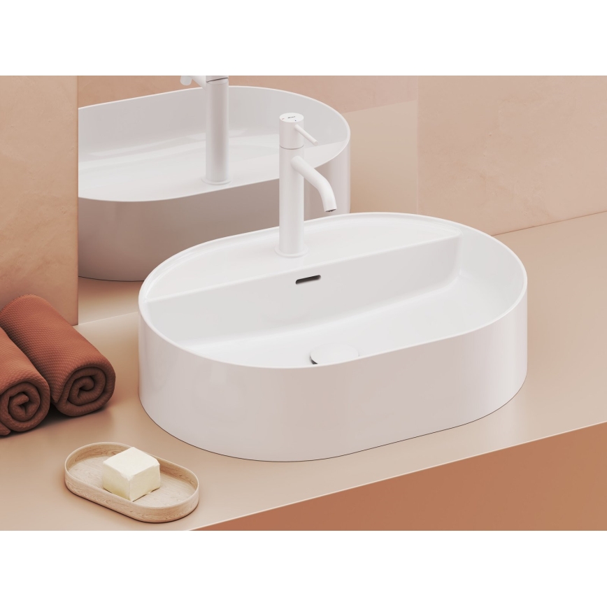 Ravak XJX01155003 - Umivaonik na ploču CERAMIC SLIM 55x40 cm keramika/bijela