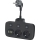 Razdjelna utičnica s prekidačem LINEA 2x230V + 4xUSB A/C SCHUKO crna
