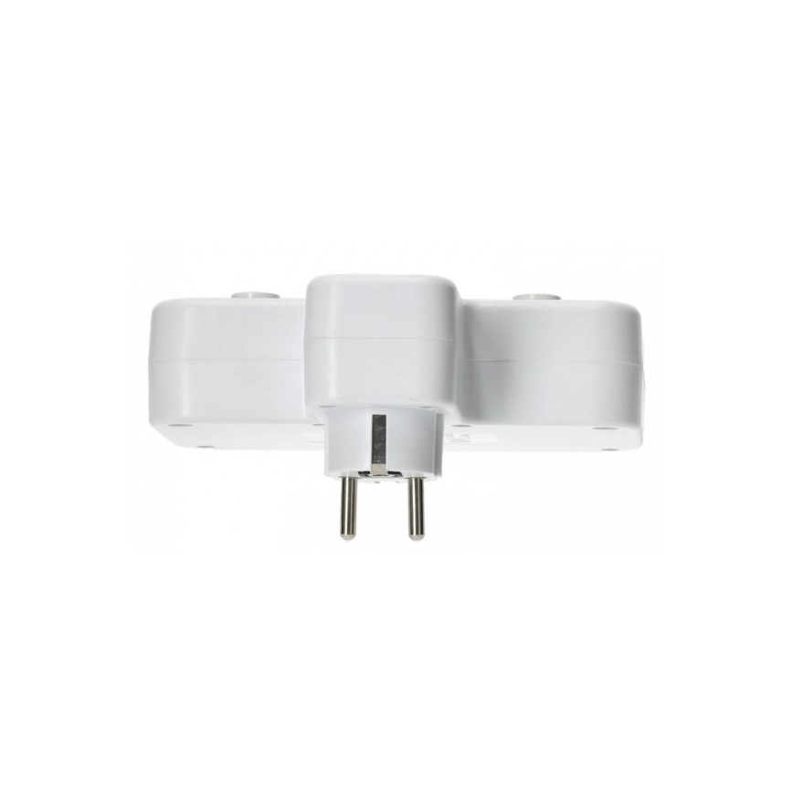 Produžni razdjelnik s prekidačem i LED osvjetljenjem LINEA PRO 2Z + 3xUSB A/C SCHUKO 4000K bijela