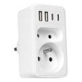 Razdjelnik utičnica 2x + 2x USB-C + 2x USB-A