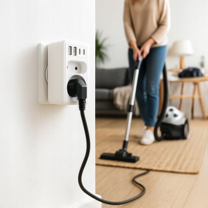 Razdjelnik utičnica 2x + 2x USB-C + 2x USB-A