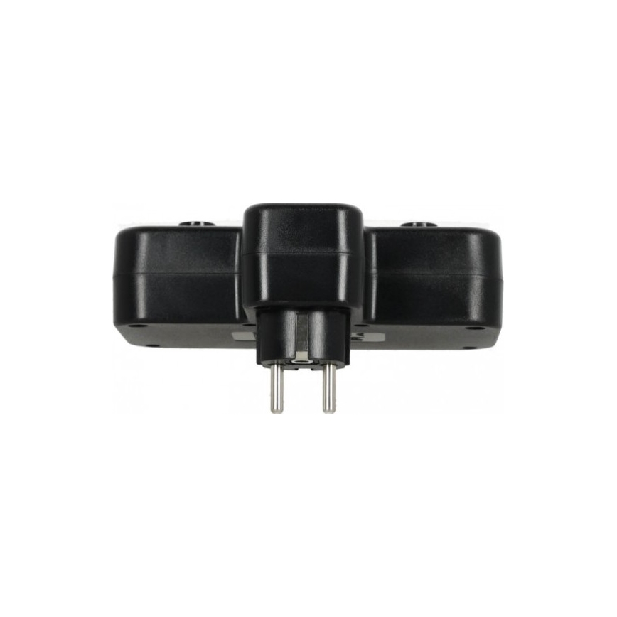 Višestruka utičnica s prekidačem i LED osvjetljenjem LINEA PRO 2Z + 3x USB A/C SCHUKO 4000K crna