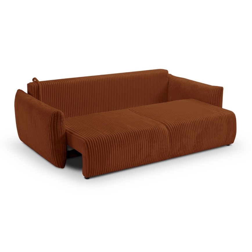 Razvlačna dvosjedna sofa FRIDA smeđa