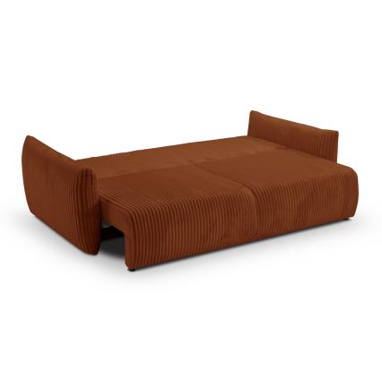 Razvlačna dvosjedna sofa FRIDA smeđa