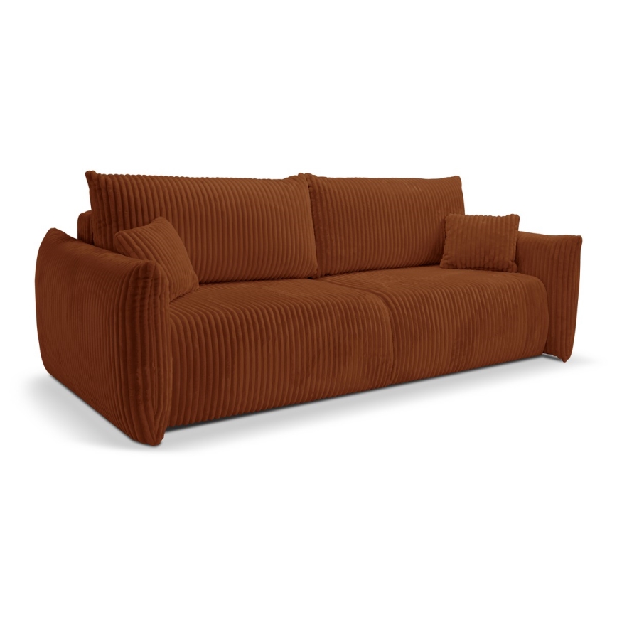 Razvlačna dvosjedna sofa FRIDA smeđa