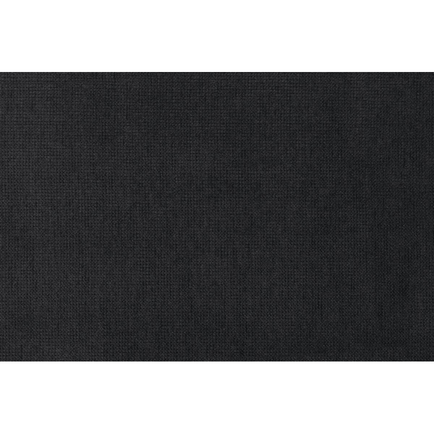 Razvlačna sofa s prostorom za pohranu i tabureom PALERMO, crna, lijeva