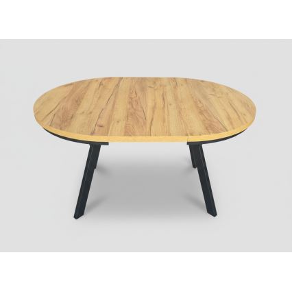 Razvlačni blagovaonski stol CENTRO 100/140x77 cm hrast craft/crna