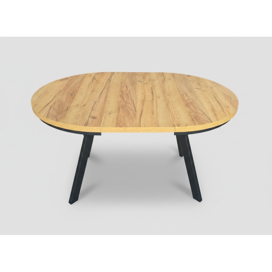 Razvlačni blagovaonski stol CENTRO 100/140x77 cm hrast craft/crna