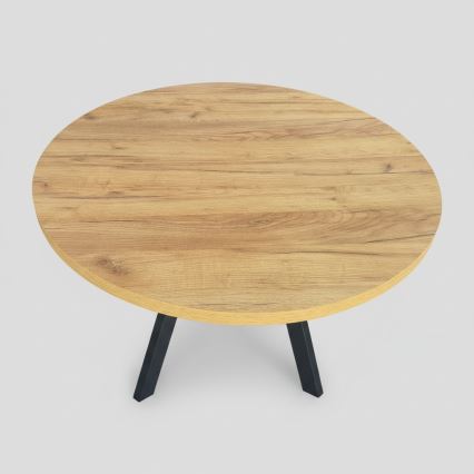 Razvlačni blagovaonski stol CENTRO 100/140x77 cm hrast craft/crna