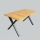 Razvlačni blagovaonski stol DOMO 150/190x80 cm hrast craft/crna
