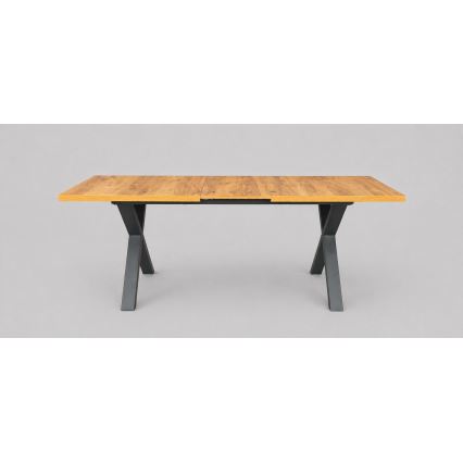Razvlačni blagovaonski stol DOMO 150/190x80 cm hrast craft/crna