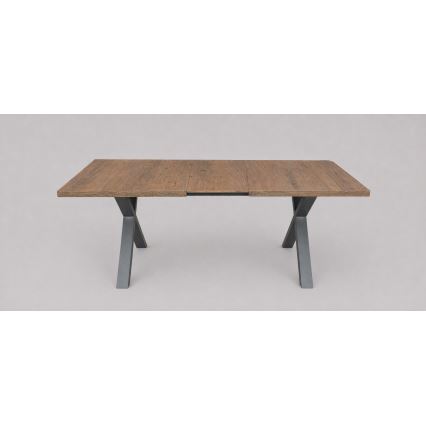 Razvlačni blagovaonski stol DOMO 150/190x80 cm hrast Lefkas/crna
