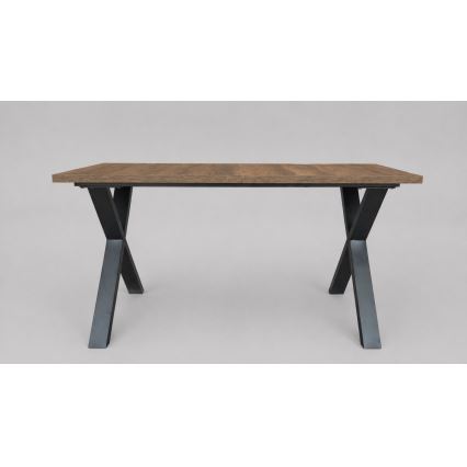 Razvlačni blagovaonski stol DOMO 150/190x80 cm hrast Lefkas/crna