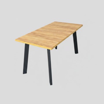 Razvlačni blagovaonski stol KERNO 150/190x80 cm hrast craft/crna