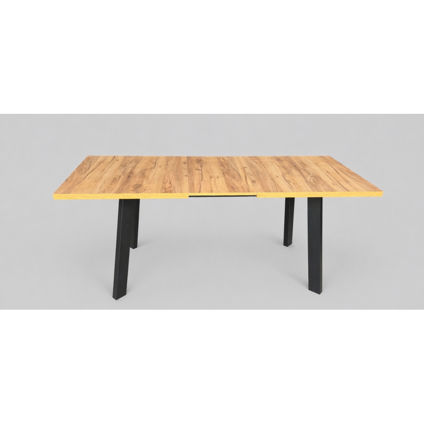 Razvlačni blagovaonski stol KERNO 150/190x80 cm hrast craft/crna